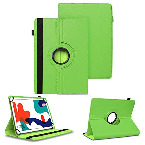 NAUC Tablet Hülle kompatibel für Huawei MatePad 10.4 Tasche Schutzhülle Cover 360° Drehbar Case Ständer, Farben:Grün von NAUC