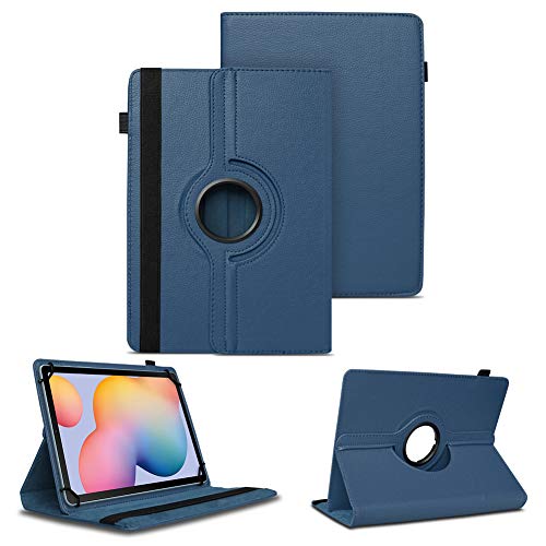 NAUC Tablet Hülle kompatibel für Samsung Galaxy Tab S6 Lite Tasche Schutzhülle Cover 360° Drehbar Case Ständer, Farben:Blau von NAUC