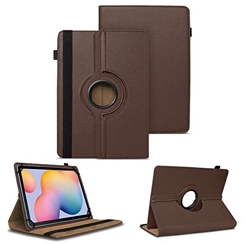NAUC Tablet Hülle kompatibel für Samsung Galaxy Tab S7 11 Zoll Tasche Schutzhülle Cover 360° Drehbar Case Ständer, Farben:Braun von NAUC
