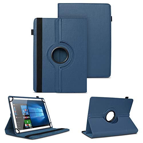 NAUC Tablet Hülle kompatibel mit Emporia Tab 1 Tasche Schutzhülle Cover 360° Drehbar Schutz Case Ständer, Farben:Blau von NAUC