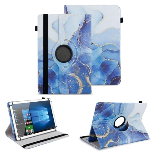 NAUC Tablet Hülle kompatibel mit Emporia Tab 1 Tasche Schutzhülle Cover 360° Drehbar Schutz Case Ständer, Farben:Motiv 18 von NAUC