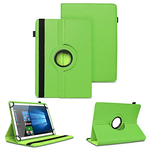 NAUC Tablet Hülle kompatibel mit MBM TP20M 10,1 Zoll Tasche Schutzhülle Cover 360° Drehbar Schutz Case Ständer, Farben:Grün von NAUC
