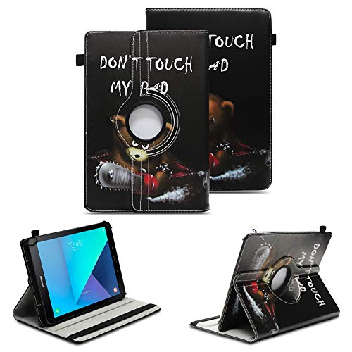 NAUC Tablet Schutzhülle kompatibel für Samsung Galaxy Tab S2 S3 9.7 Tasche Tablettasche Hülle mit Standfunktion 360° drehbar Kunst-Leder Cover Universal Tablethülle Case, Farben:Motiv 9 von NAUC