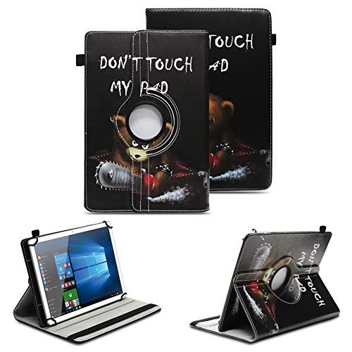 NAUC Tablet Schutzhülle kompatibel mit Amazon Fire HD 10 / Plus Tasche Tablettasche Hülle mit Standfunktion 360° drehbar Kunst-Leder Cover viele Universal Tablethülle Case, Farben:Motiv 9 von NAUC