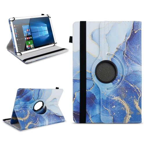 NAUC Tablet Schutzhülle kompatibel mit Medion Lifetab E10714 P10752 E10702 P10710 P10612 P10752 P9701 E10604 P10603 E10714 P10606 P10602 Hülle Tasche 360° Drehbar Universal Case, Farben:Motiv 18 von NAUC