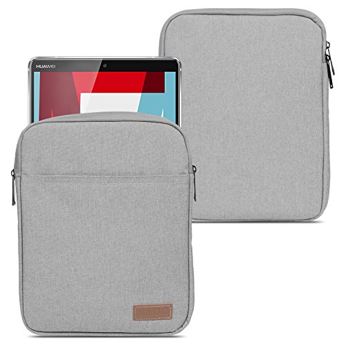 NAUC Tablet Sleeve Hülle kompatibel für Huawei MediaPad M5 Lite 10.1 Zoll Tasche Schutzhülle Grau Blau Schwarz Case Cover, Farben:Grau von NAUC