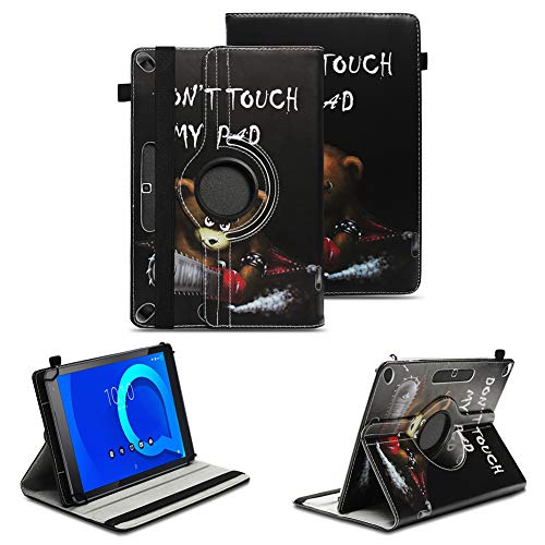 NAUC Tablet Tasche kompatibel für Alcatel 3T 10 Zoll Schutzhülle Universal Kunst-Leder Hülle Standfunktion 360 Drehbar Cover Case, Farben:Motiv 9 von NAUC