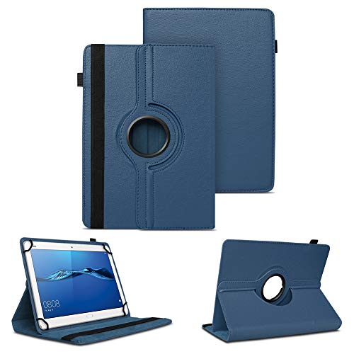 NAUC Tablet Tasche kompatibel für Huawei Mediapad X2 Hülle Schutzhülle Cover Schutz Case Drehbar, Farben:Blau von NAUC