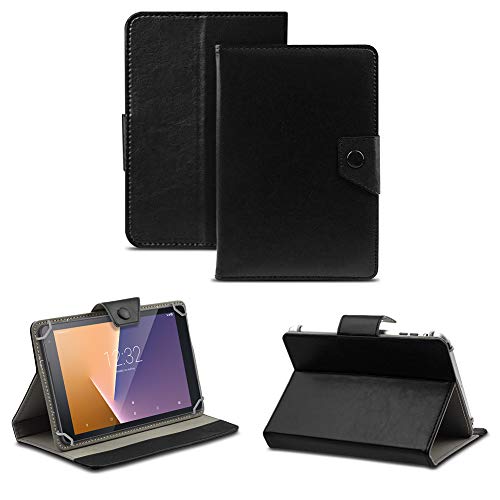 NAUC Tablet Tasche kompatibel für Vodafone Tab Prime 6/7 Schutzhülle Hülle Case Schutz Cover, Farben:Schwarz von NAUC