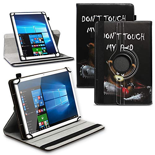 NAUC Universal Tablet Schutzhülle für 10 10.1 10.3 10.4 10.5 11 Zoll aus Kunstleder Hülle Tasche Standfunktion 360° Drehbar Schutz Cover Case, Farben:Motiv 9 von NAUC
