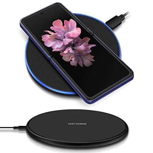 QI Wireless Ladestation kompatibel für Samsung Galaxy Kabellos Charger Induktives Universal Schnellladegerät, Farbe:Schwarz, Smartphone:Samsung Galaxy Z Flip QI Wireless Ladestation kompatibel für Samsung Galaxy Kabellos Charger Induktives Universal Schnellladegerät, Farbe:Schwarz, Smartphone:Samsung Galaxy Z Flip von NAUC
