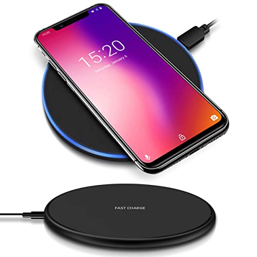 QI Wireless Ladestation kompatibel für Umidigi One Pro / Z2 Pro Kabellos Charger Induktives Universal Schnellladegerät von NAUC