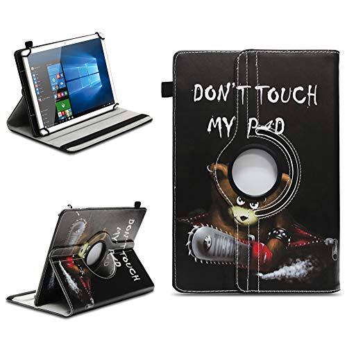 Schutzhülle Hülle kompatibel mit Amazon Fire HD 10 / Plus Hülle Universal Tablet Tasche aus Kunstleder Standfunktion 360 Drehbar, Farben:Motiv 9 von NAUC