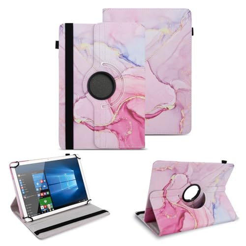 Tablet Schutzhülle kompatibel für Medion Lifetab P10752 P10710 P10612 P10610 P10603 P10606 P10602 X10605 X10607 Hülle Tasche 360° Drehbar, Farben:Motiv 19 von NAUC