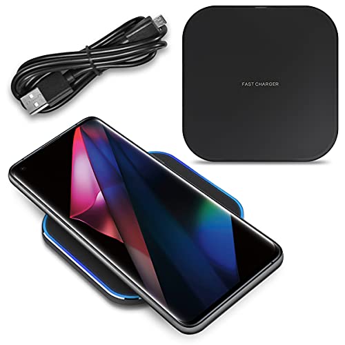 QI Wireless Charger Schnell Ladegerät kompatibel mit Oppo Find N5 X8 X3 / 8 Pro/Reno 13 Pro Induktive Ladestation 15W Universal Schnellladestation Kabellos von NAUC