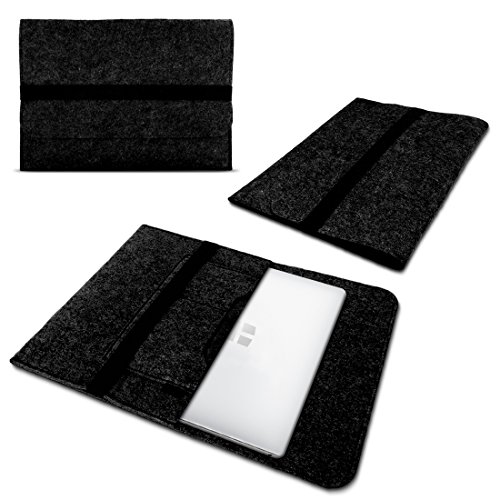 NAUCI Laptop Schutzhülle kompatibel mit Microsoft Surface Laptop Studio / 2 14.4 Zoll Notebook Tasche aus Filz robuste Schutztasche Hülle Cover Case, Farbe:Dunkel Grau von NAUCI