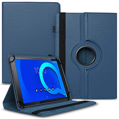 NAUCI Schutzhülle kompatibel für Alcatel 3T 10 Tasche Tablet Hülle Universal Case Schutz Cover 360° Drehbar 10.0 Zoll Etui, Farbe:Blau von NAUCI