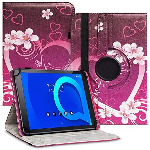 NAUCI Tablet Hülle kompatibel mit Alcatel 1T 10 Tasche Schutzhülle Case Schutz Cover 360° Drehbar 10.1 Zoll Etui, Farbe:Motiv 2 von NAUCI