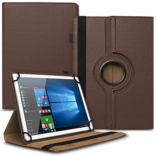 NAUCI Tablet Hülle - kompatibel mit Alldocube iPlay 50 Pro / 50S / 50 - Tasche Schutzhülle für 10.1-10.4 Zoll Tablet - 360 Grad Drehbar Case - Standfunktion - Tablettasche, Farbe:Braun von NAUCI