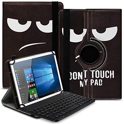 NAUCI Tablet Hülle kompatibel mit Blackview Tab 16 15 13 12 11 10 Pro 9 8 8E Tasche Schutzhülle Bluetooth Case Universal Keyboard Cover 360° Drehbar praktische Standfunktion, Farbe:Motiv 4 von NAUCI