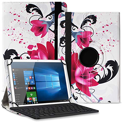 NAUCI Tablet Hülle kompatibel mit Blackview Tab 16 15 13 12 11 10 Pro 9 8 8E Tasche Schutzhülle Bluetooth Case Universal Keyboard Cover 360° Drehbar praktische Standfunktion, Farbe:Motiv 6 von NAUCI