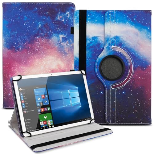 NAUCI Tablet Hülle kompatibel mit Telekom T Tablet 10,4 Zoll Tasche Schutzhülle Case Universal Cover aus Kunst-Leder Standfunktion 360° Drehbar, Farbe:Motiv 17 von NAUCI