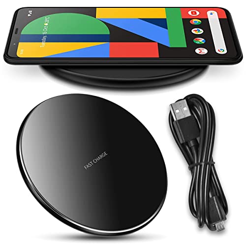 QI Wireless Ladegerät kompatibel mit Google Pixel 8 7 7a 6 Pro 3/4 / 5 / XL Ladestation Kabellos Charger Induktives Universal Schnellladegerät von NAUCI