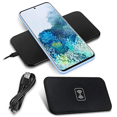 QI Wireless Ladegerät kompatibel mit Samsung Galaxy S20 / S20 Plus / S20 Ultra Ladestation Kabellos Charger Induktives Universal Schnellladegerät von NAUCI