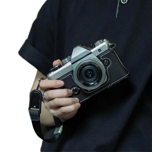 Kameratasche für Olympus OM-3 mit Griff, Kameratasche, Schutz für Olympus OM-3, echtes Band für Foto, Handgelenk, Schulterleder von NAUXIU