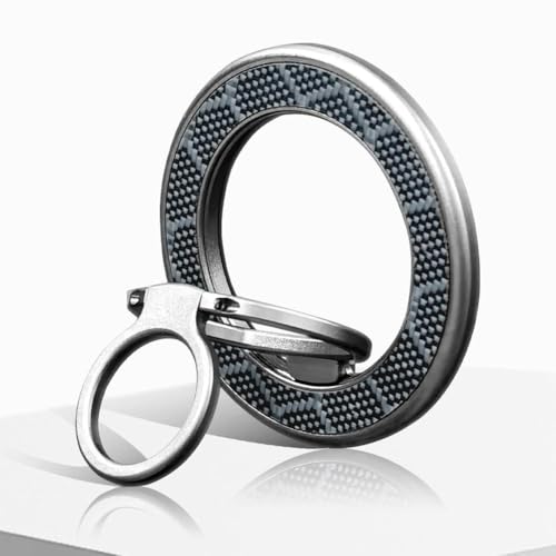 Magnetischer Handy-Ringhalter für Mag-Safe, Ringständer, Fingergriff-Ständer mit doppelseitigem magnetischem kompatiblen Handy 16 Pro Max 15 14 13 12, Android, Zubehör von NAUXIU