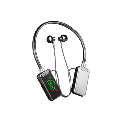 NAUXIU Nackenbügel, Bluetooth-Kopfhörer mit Power-Anzeige, Bluetooth 5.4, Earbuds Cycli Running für Damen, Mikrofon, Herren, mit M5Q9 NAUXIU Nackenbügel, Bluetooth-Kopfhörer mit Power-Anzeige, Bluetooth 5.4, Earbuds Cycli Running für Damen, Mikrofon, Herren, mit M5Q9 von NAUXIU