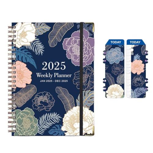Premium 2025 A5 Planer Spiralbuch 12 Monate Wochenplaner Englisch Termin für Organisationsbuch Agenda A5 Premium 2025 A5 Planer Spiralbuch 12 Monate Wochenplaner Englisch Termin für Organisationsbuch Agenda A5 von NAUXIU
