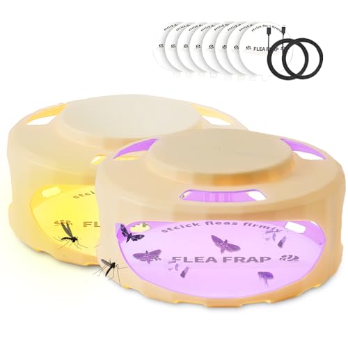 NAVESO 2 Stück Flohfalle, Flohfalle für Wohnung, Flohfallen Wohnung Testsieger mit 8 Klebescheiben, Flohfalle Licht, LED Flohlichtfalle, Sticky Dome Flea Trap, Klebrige Fliegenfalle Insektenfalle NAVESO 2 Stück Flohfalle, Flohfalle für Wohnung, Flohfallen Wohnung Testsieger mit 8 Klebescheiben, Flohfalle Licht, LED Flohlichtfalle, Sticky Dome Flea Trap, Klebrige Fliegenfalle Insektenfalle von NAVESO