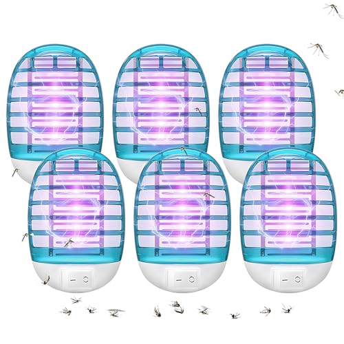 NAVESO Insektenvernichter Elektrischer, 6 Stück Mückenlampe, Elektrische Fliegenfalle, Elektrischer Mückenschutz, Steckdose UV-Insektenfalle, Mückenvernichter Lampe mit Nachtlicht für Mücken, Motten NAVESO Insektenvernichter Elektrischer, 6 Stück Mückenlampe, Elektrische Fliegenfalle, Elektrischer Mückenschutz, Steckdose UV-Insektenfalle, Mückenvernichter Lampe mit Nachtlicht für Mücken, Motten von NAVESO