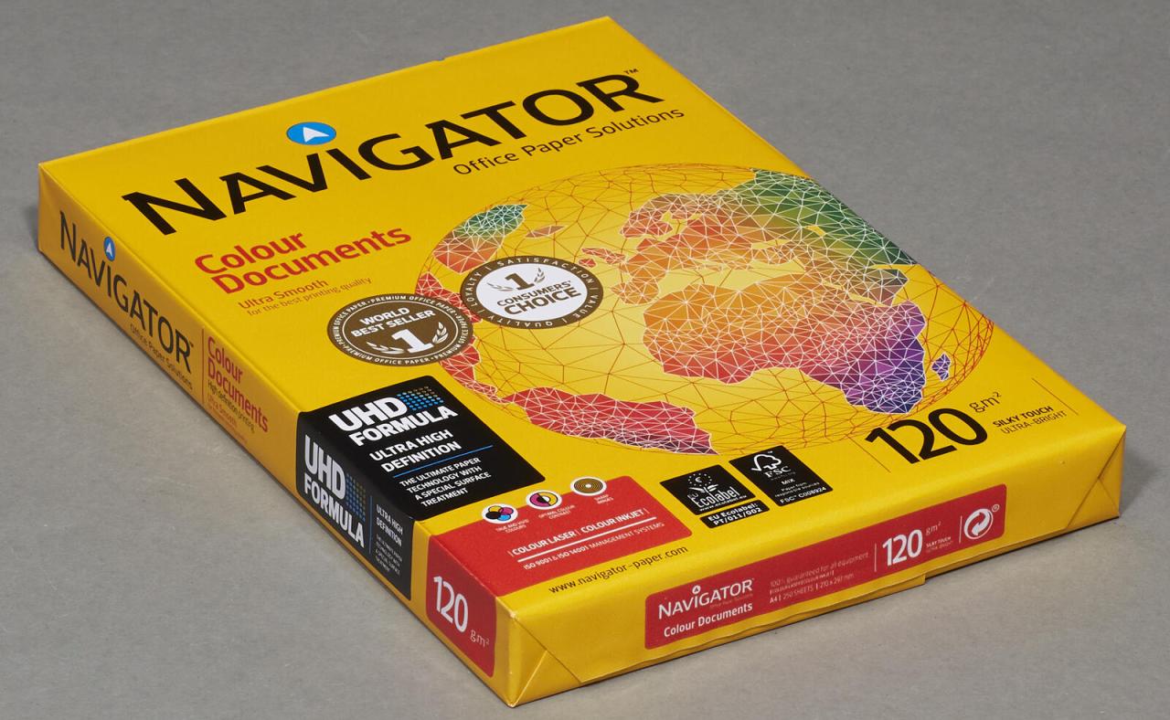 NAVIGATOR Kopierpapier Navigator Colour Documents A4 DIN A4 120 g/m² von NAVIGATOR