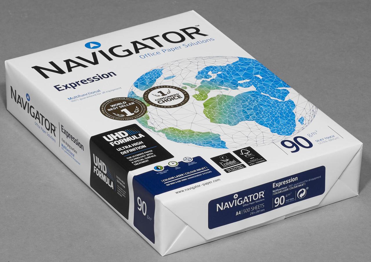 NAVIGATOR Kopierpapier Navigator Expression A4, 90g DIN A4 90 g/m² von NAVIGATOR