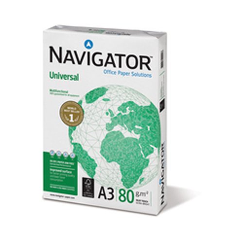 Navigator Universal A3, 80 g/m², Weiß, 5 Stück von NAVIGATOR