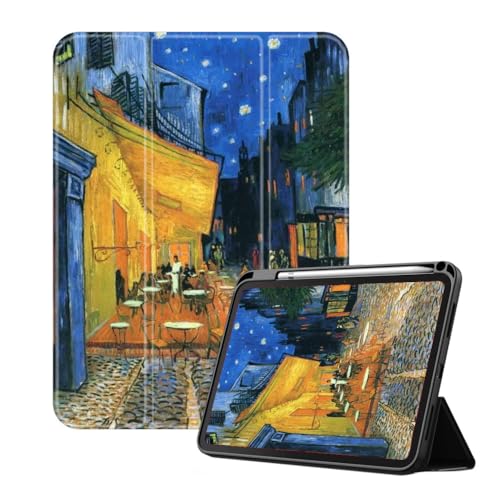 Smart Case Für Ipad Pro 12.9 2022 2021 2020 2018 (6./5./4./3. Generation), Van Gogh Cafe Bedruckte, Schlanke Schale, Leichte Schutzhülle Mit Automatischem Wake/Sleep von NAWVNMI