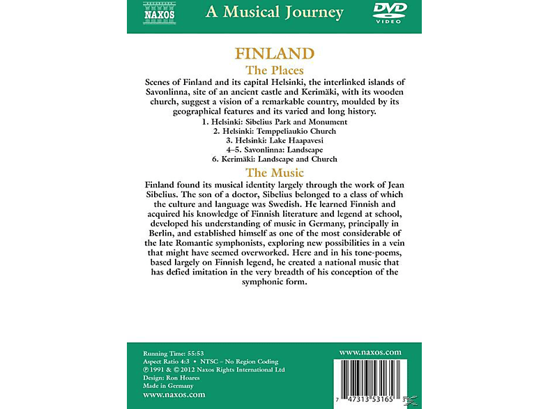 A Musical Journey - Finland DVD A Musical Journey - Finland DVD von NAXOS AV
