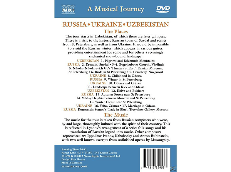 A Musical Journey Russia - Ukraine Uzbekistan DVD von NAXOS AV