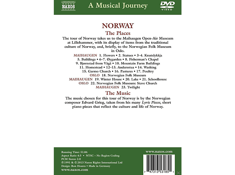 A Musical Journey: Norway DVD A Musical Journey: Norway DVD von NAXOS AV