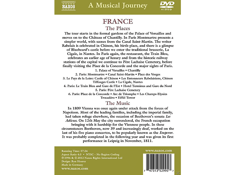 Frankreich/Paris/Versailles/Ch DVD von NAXOS AV
