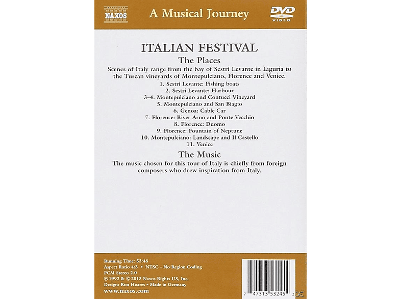 Italian Festival DVD Italian Festival DVD von NAXOS AV