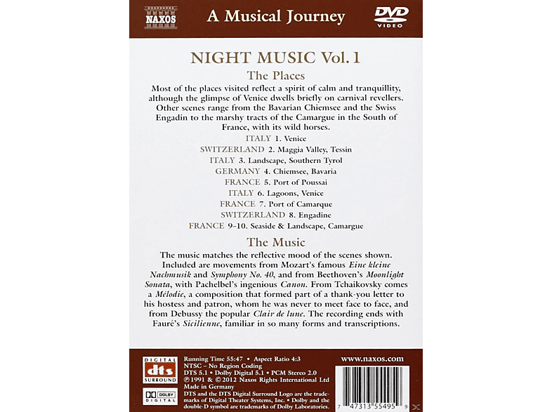 Nightmusic 1/Nächtliche Eindrü DVD Nightmusic 1/Nächtliche Eindrü DVD von NAXOS AV