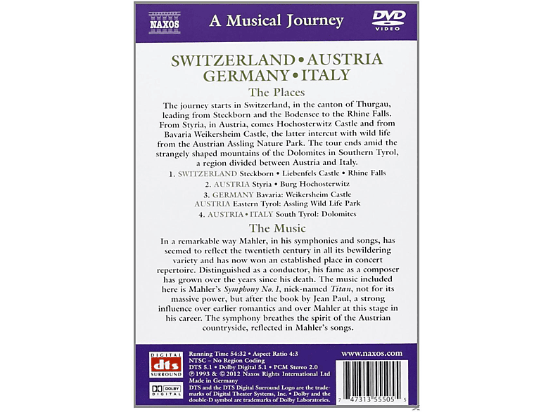 Schweiz/Österreich/Deutschland DVD Schweiz/Österreich/Deutschland DVD von NAXOS AV
