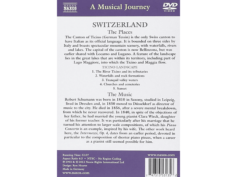 Schweiz/Tessin DVD Schweiz/Tessin DVD von NAXOS AV