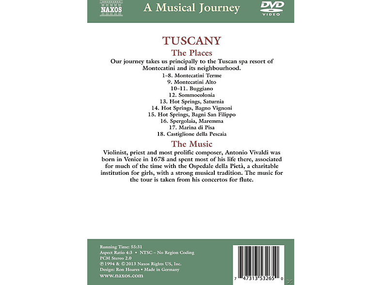 Toskana DVD Toskana DVD von NAXOS AV