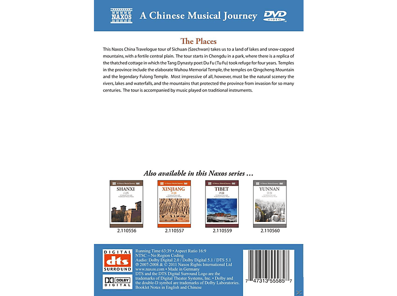 Travelogue-Sichuan DVD von NAXOS AV