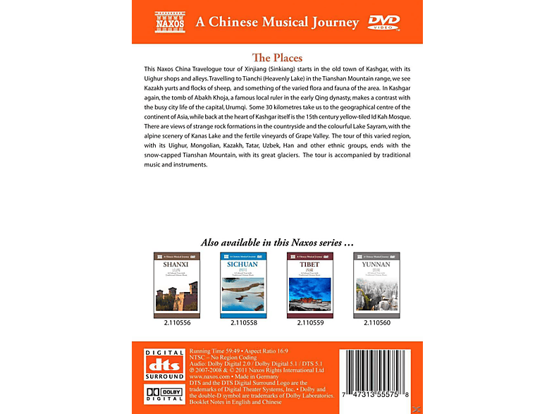Travelogue-Xinjiang DVD Travelogue-Xinjiang DVD von NAXOS AV