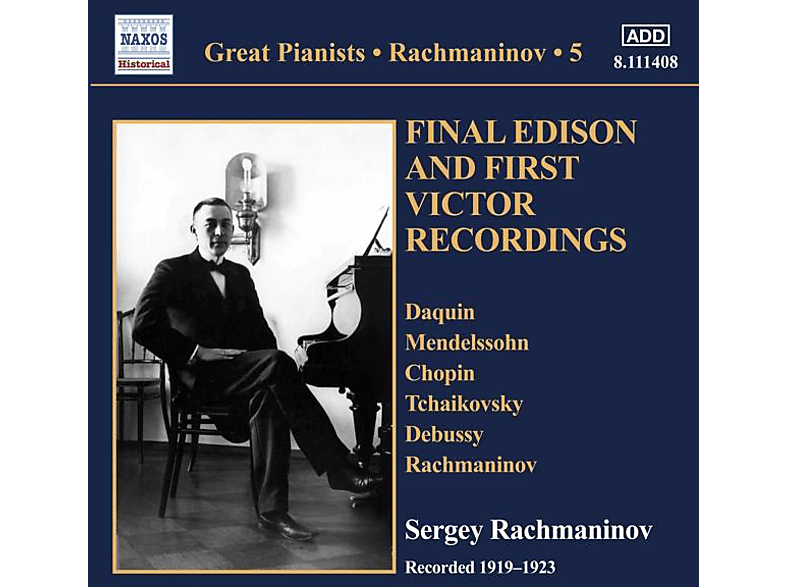 Sergei Vasilievich Rachmaninoff - Solo Piano Recordings Vol.5 (CD) von NAXOS HIST